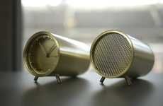 Tubular Timepiece Speakers