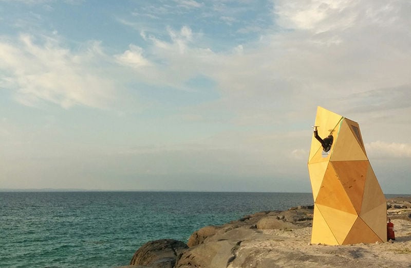 Abstract Beach Saunas