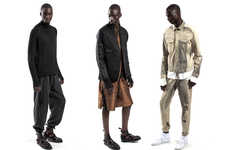 Minimalist Metallic Menswear