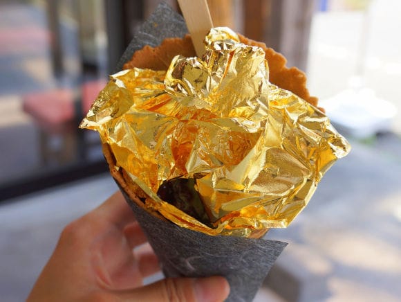 Gilded Ice Cream Cones