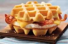 Waffle-Topped Breakfast Sandwiches