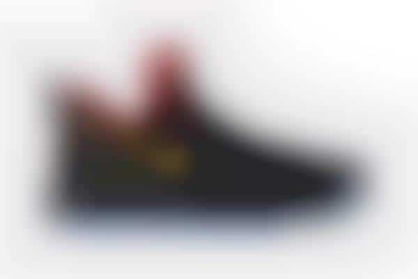 Gold-Branded Basketball Shoes