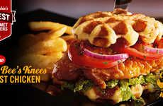 Spicy Waffle-Topped Sandwiches
