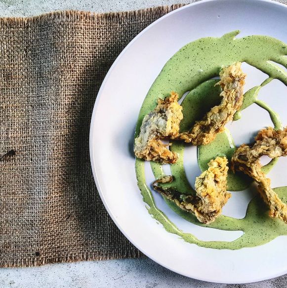 Fried Flower Appetizers