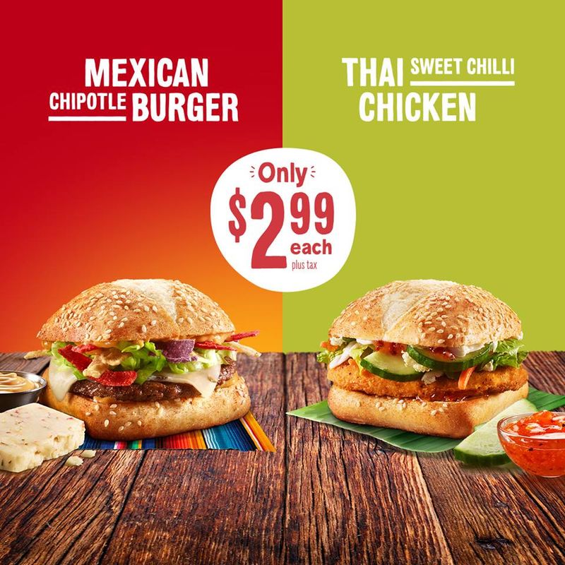 Internationally Inspired Burger Menus