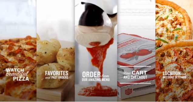 Streamlined TV Pizza Ordering