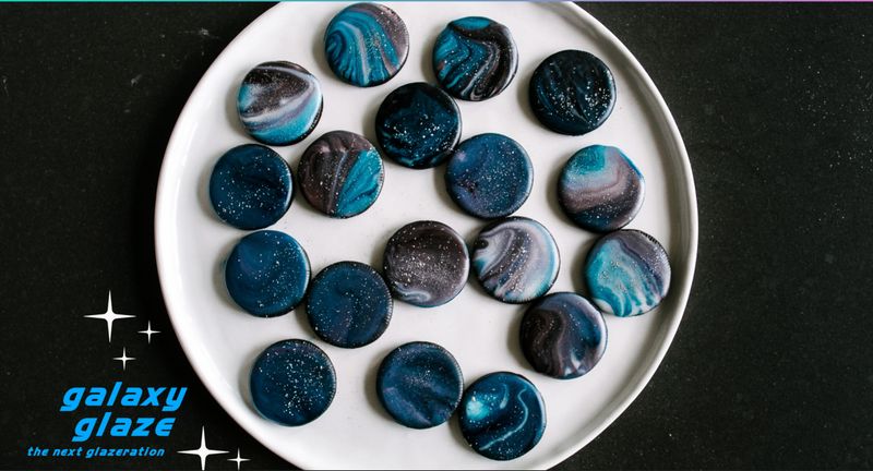 Glazed Galaxy Cookies