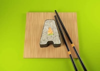 Realistic 3D Food Letters Image 2