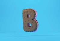 Realistic 3D Food Letters Image 3