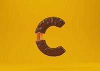 Realistic 3D Food Letters Image 4