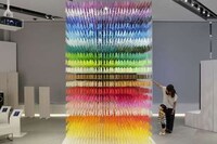 Multi-Colored Paper Installations Image 2