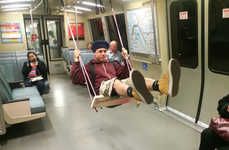 Swinging Subway Seats