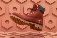 Denim-Accented Burgundy Boots Image 4