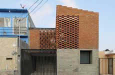 Imbricated Brick Houses