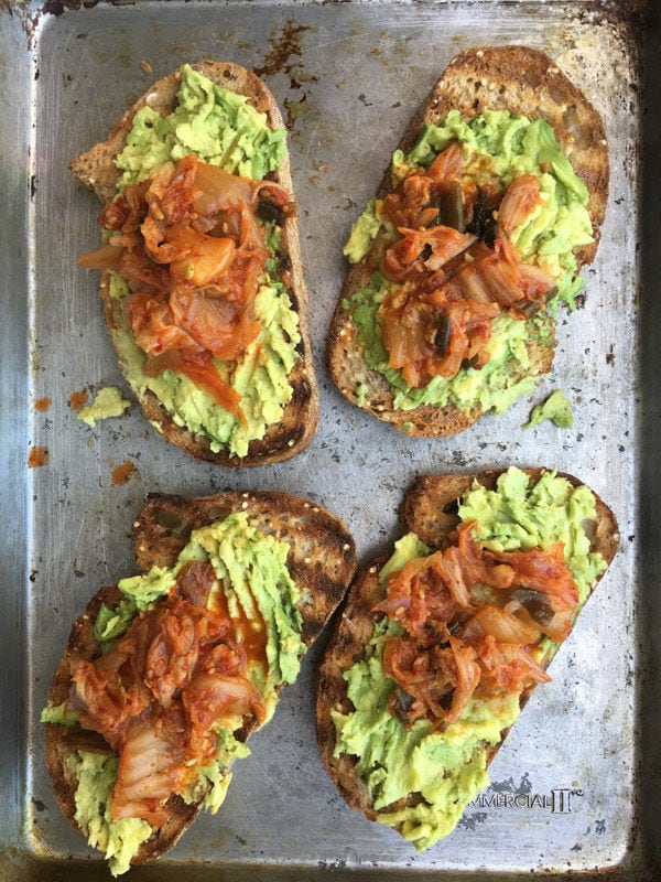Avocado Kimchi Toast