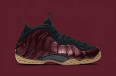 Maroon Shelled Sneakers