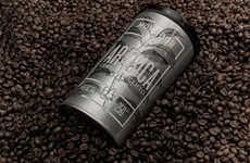 Etched Coffee Canister Branding
