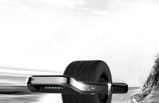 Single-Wheel Aluminum Skateboards