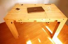Modular Wooden Tech Desks