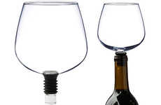 Wine Bottle Glass Toppers