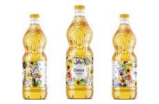 Naturalistic Watercolor Oil Branding