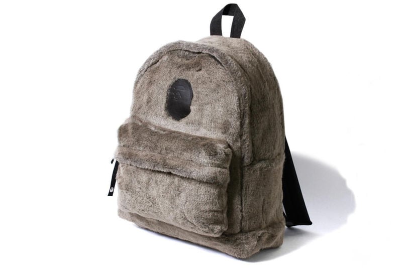 Streetwear-Branded Fur Backpacks