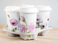 Elegant Floral Coffee Cups Image 6