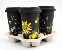 Elegant Floral Coffee Cups Image 8