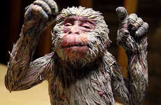 Newspaper Animal Scuptures