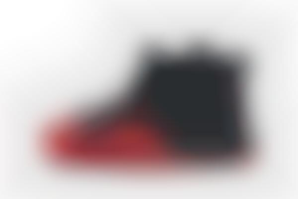 Crimson Suede Basketball Sneakers
