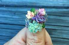 3D Botanical Nail Art