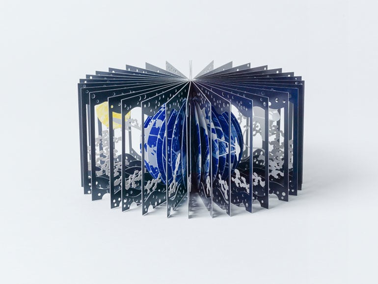 Artistic 3D Moon Books