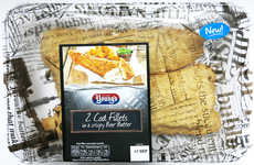 Newsprint-Style Seafood Packaging