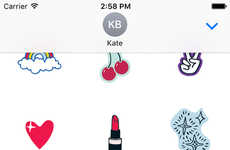 Beauty Brand Conversation Stickers