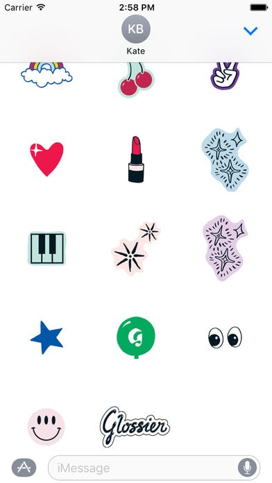 Beauty Brand Conversation Stickers