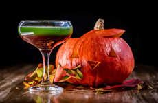 Two-Colored Halloween Cocktails