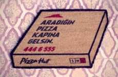 Pizza-Promoting Door Mats