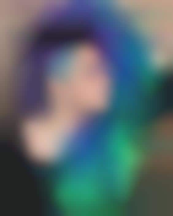 Glitter-Covered Undercuts