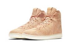Rough Suede Basketball Sneakers