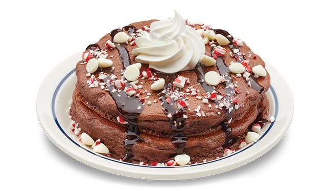Chocolate Peppermint Pancakes