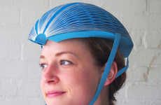 Collapsible Bike-Share Helmets