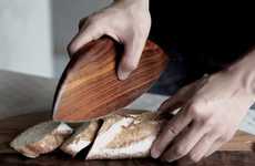 Sculptural Wooden Chopping Knives