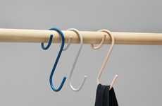 Q-Shaped Clothing Hooks