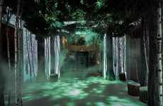 Immersive Holiday Tree Rooms