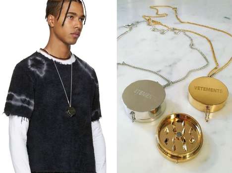 Cannabis-Grinding Necklaces