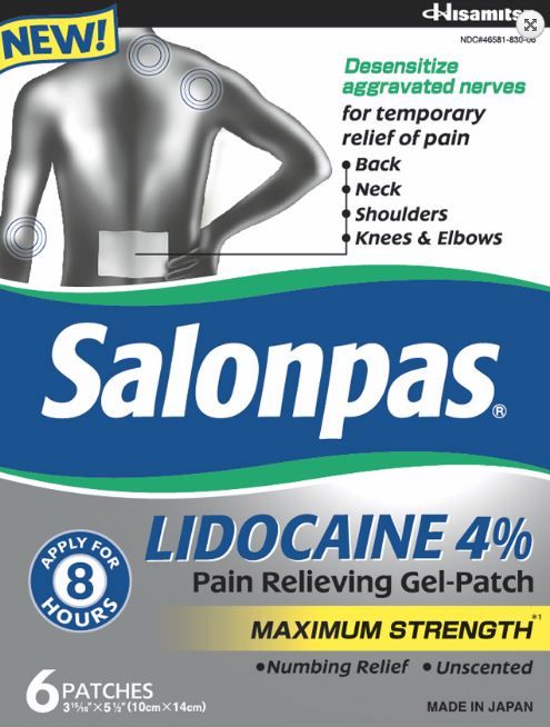 Lidocaine-Infused Pain-Relief Patches