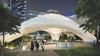 Arched Translucent Bamboo Pavilions Image 5