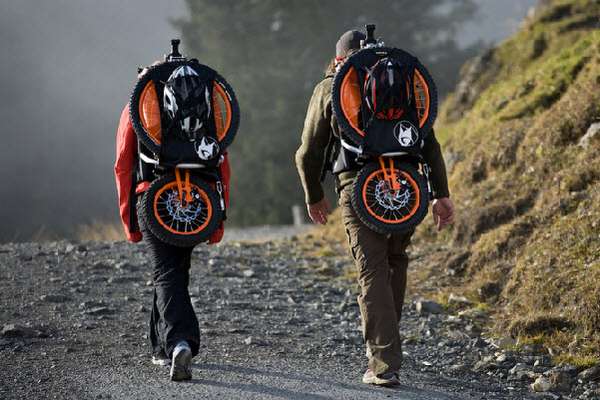 Backpack Mountain Bikes The Bergmonch is Lightweight and Hard Hitting