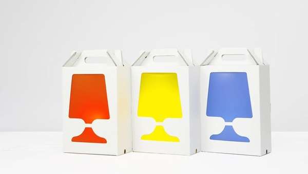 Cardboard Box Lamps