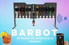 Libation-Mixing Robotic Bars
